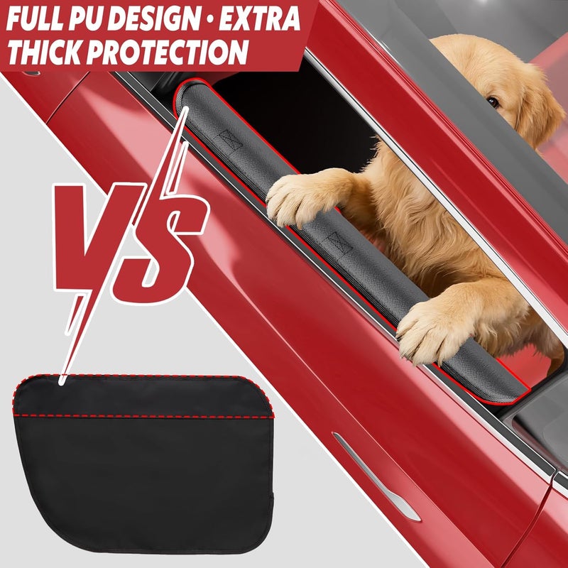 Surfcabin Dog Car Door Protector – 20% Larger Design for Sedans, Family Cars and Small SUVS, 2 Packs Thickened PU Material Waterproof Door Panel Covers, Protects Doors from Dog Scratching - Image 3